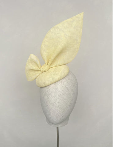 Diana Butter Yellow Bow Headpiece