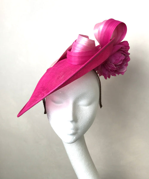 Betty Fuchsia Floral Headpiece