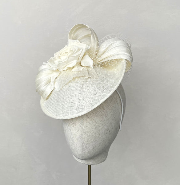 Molly Ivory Silk Floral Headpiece