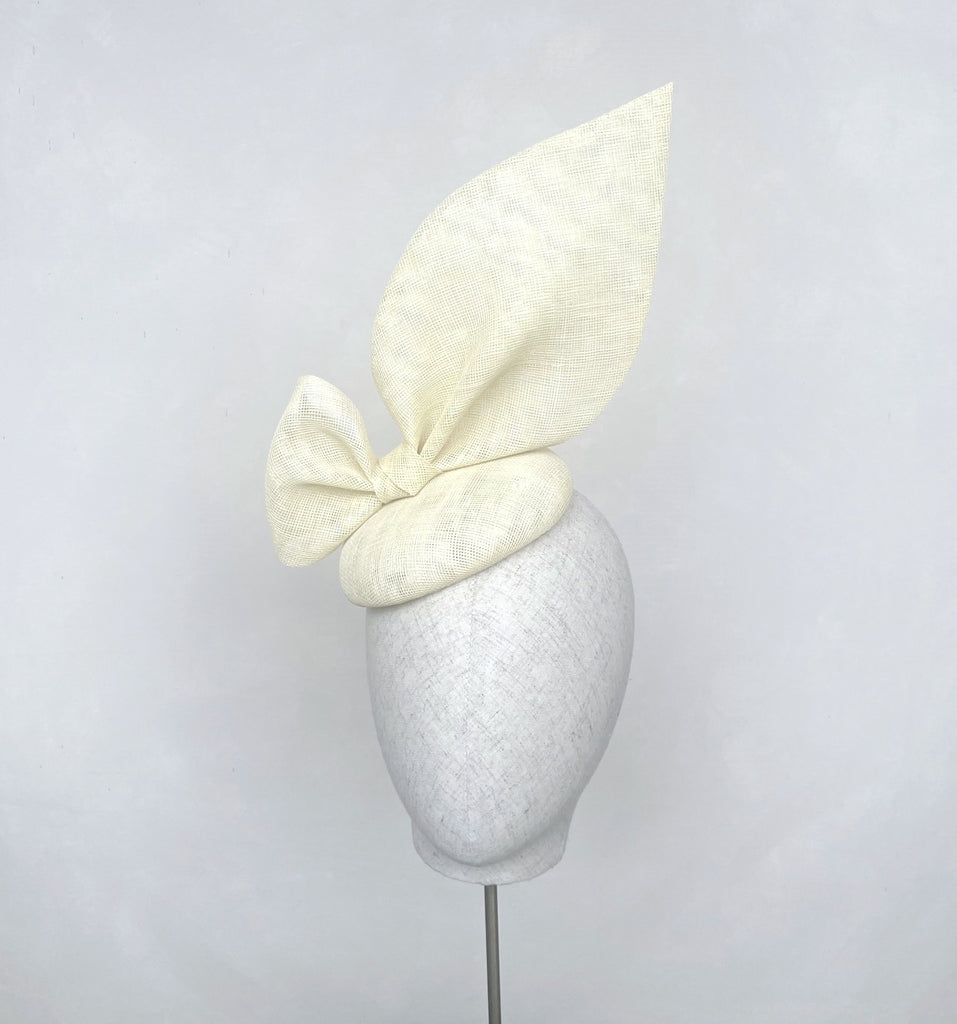 Bespoke Ivory Oversized Bow Headpiece