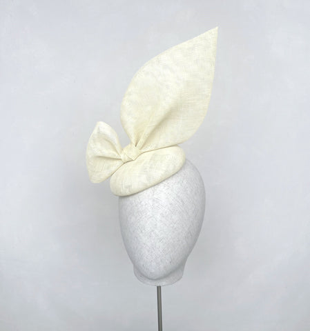Bespoke Ivory Oversized Bow Headpiece