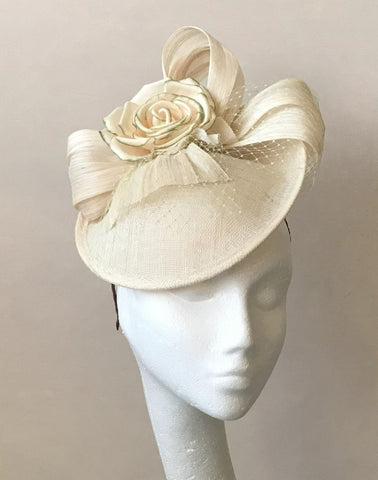 Molly Ivory & Sage Silk Floral Headpiece