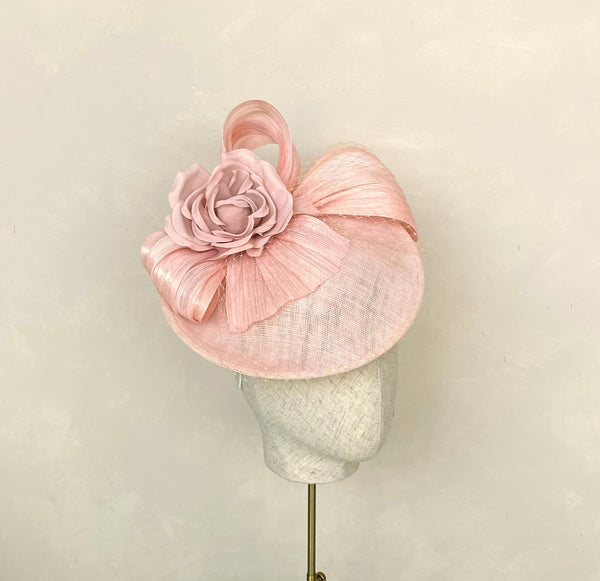 Molly Pale Pink Silk Floral Headpiece