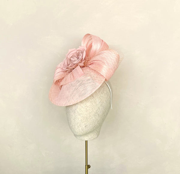 Molly Pale Pink Silk Floral Headpiece