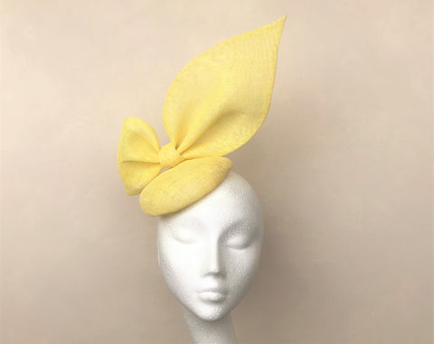Diana Yellow Bow Headpiece