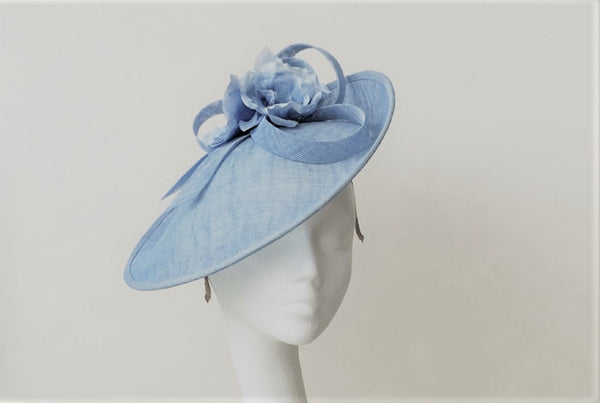 Gloria Pale Blue Disc Headpiece