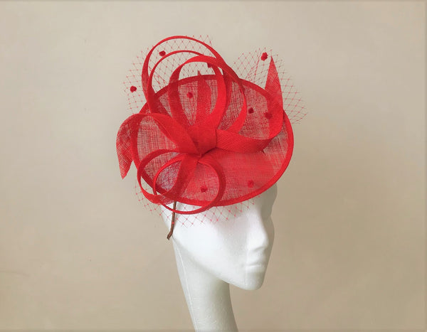 Lily Red Headpiece