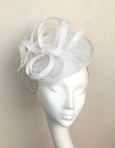 Lily White Headpiece