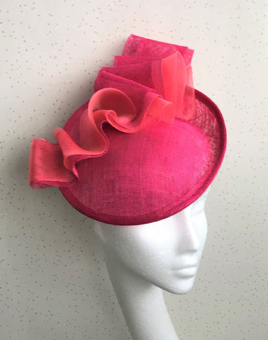 Neva Bright Pink Disc Headpiece