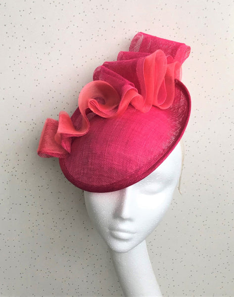 Neva Bright Pink Disc Headpiece