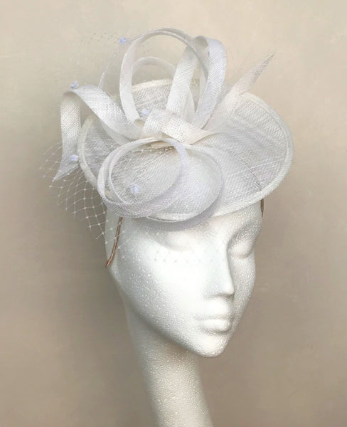 Lily White Headpiece