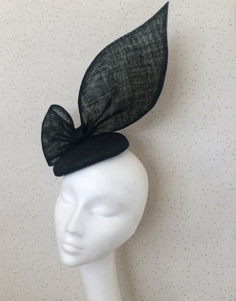 Diana Black Bow Headpiece