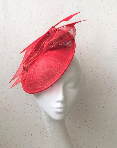 Evelyn Red Disc Headpiece