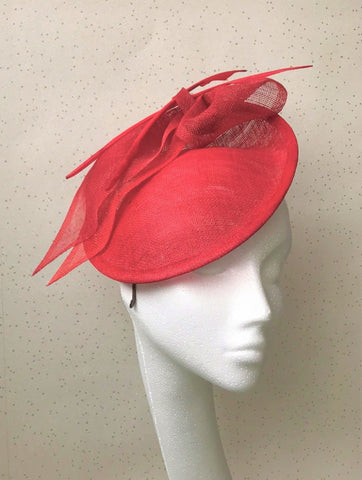 Evelyn Red Disc Headpiece